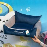 جای خواب سگ و گربه مدل کیوت Merryland آبی و خاکستری