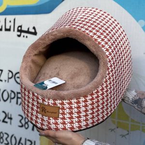 جای خواب سگ و گربه مدل Cave برند مری‌لند با داخل قهوه‌ای