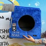 جای خواب چند حالته سگ و گربه مدل باس نینا پت در حالت بسته