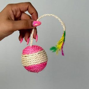 توپ کنفی گربه صورتی