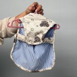 لباس سگ قلاده ای طوسی مخمل