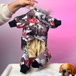 کاپشن سرهمی سگ طرح ارتشی نمای جلو