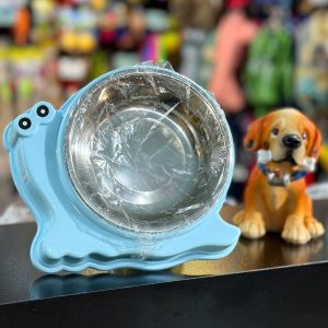ظرف غذای استیل طرح حلزون رنگ آبی فیروزه‌ای