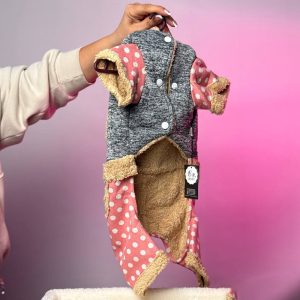 سرهمی خرگوشی سگ صورتی کلاه دار